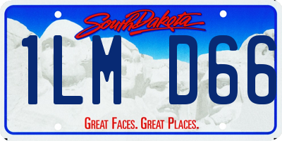 SD license plate 1LMD66