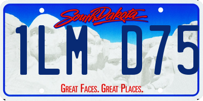 SD license plate 1LMD75