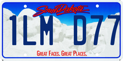 SD license plate 1LMD77