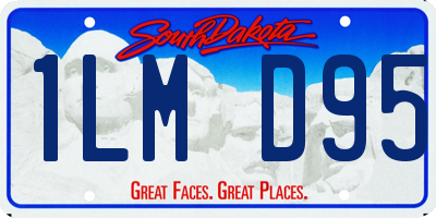 SD license plate 1LMD95