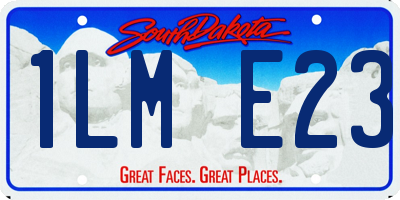 SD license plate 1LME23