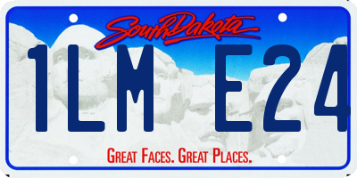 SD license plate 1LME24