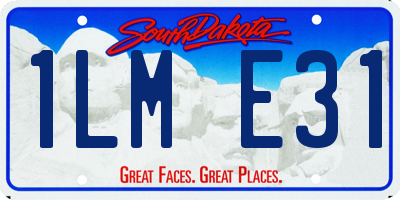 SD license plate 1LME31