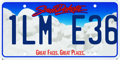 SD license plate 1LME36