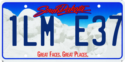 SD license plate 1LME37