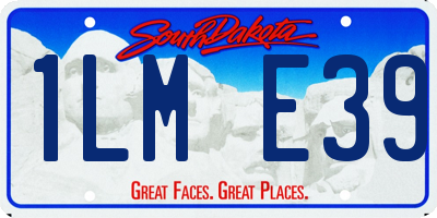 SD license plate 1LME39