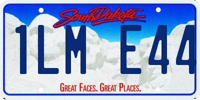 SD license plate 1LME44