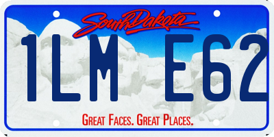 SD license plate 1LME62