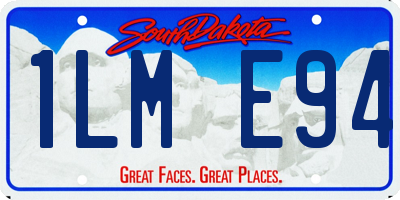 SD license plate 1LME94