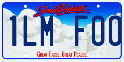 SD license plate 1LMF00