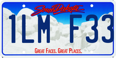 SD license plate 1LMF33