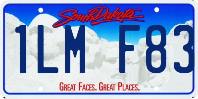 SD license plate 1LMF83