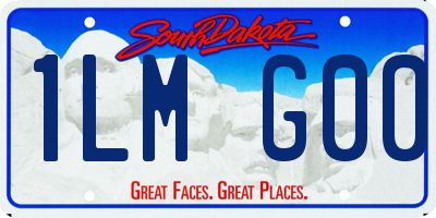 SD license plate 1LMG00
