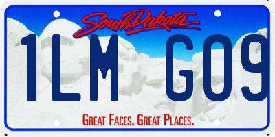 SD license plate 1LMG09