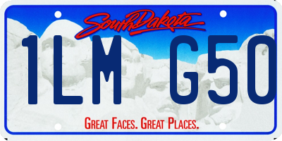 SD license plate 1LMG50