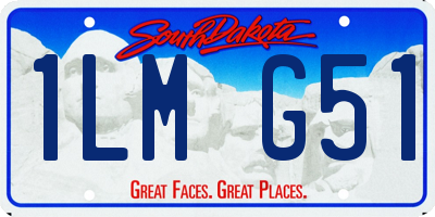 SD license plate 1LMG51