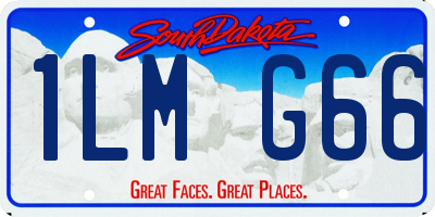 SD license plate 1LMG66
