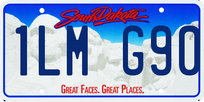 SD license plate 1LMG90