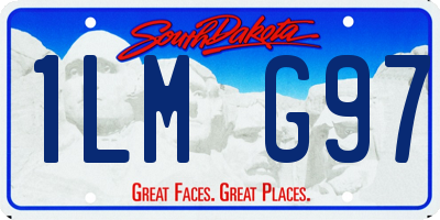 SD license plate 1LMG97