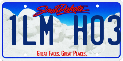 SD license plate 1LMH03
