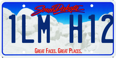 SD license plate 1LMH12