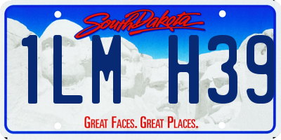 SD license plate 1LMH39