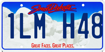 SD license plate 1LMH48