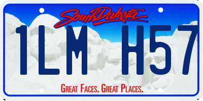 SD license plate 1LMH57