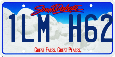 SD license plate 1LMH62