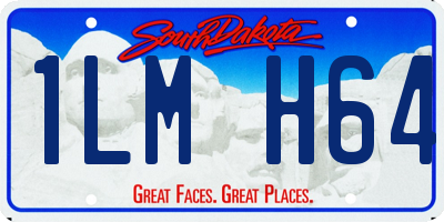 SD license plate 1LMH64