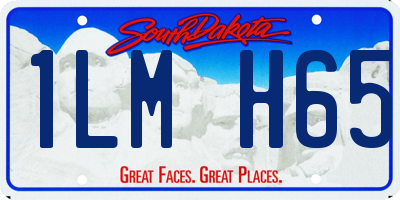 SD license plate 1LMH65