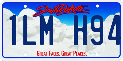 SD license plate 1LMH94
