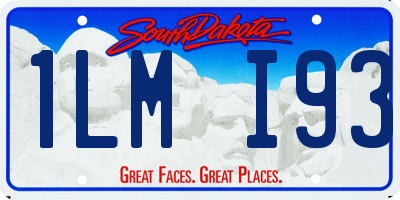SD license plate 1LMI93