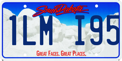 SD license plate 1LMI95