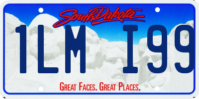 SD license plate 1LMI99