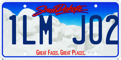 SD license plate 1LMJ02