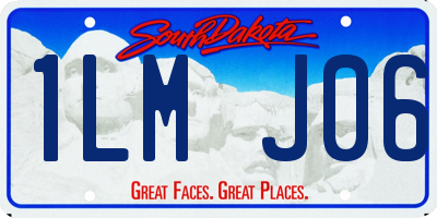 SD license plate 1LMJ06