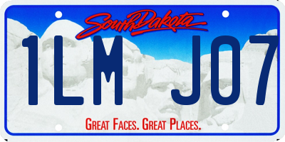 SD license plate 1LMJ07