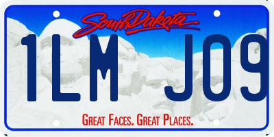 SD license plate 1LMJ09