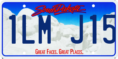 SD license plate 1LMJ15
