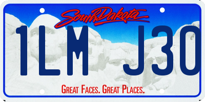 SD license plate 1LMJ30