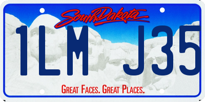 SD license plate 1LMJ35
