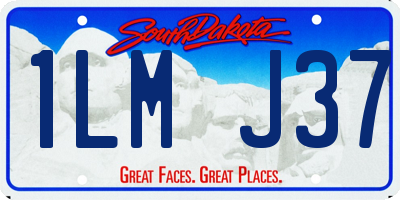 SD license plate 1LMJ37