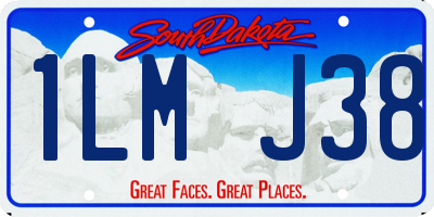 SD license plate 1LMJ38