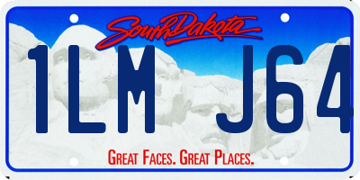 SD license plate 1LMJ64