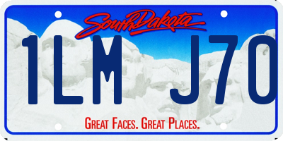 SD license plate 1LMJ70