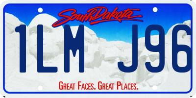 SD license plate 1LMJ96