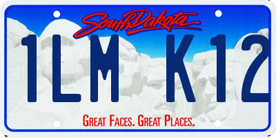 SD license plate 1LMK12