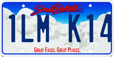 SD license plate 1LMK14