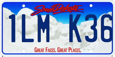 SD license plate 1LMK36